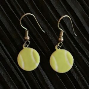 Tennis themed earrings